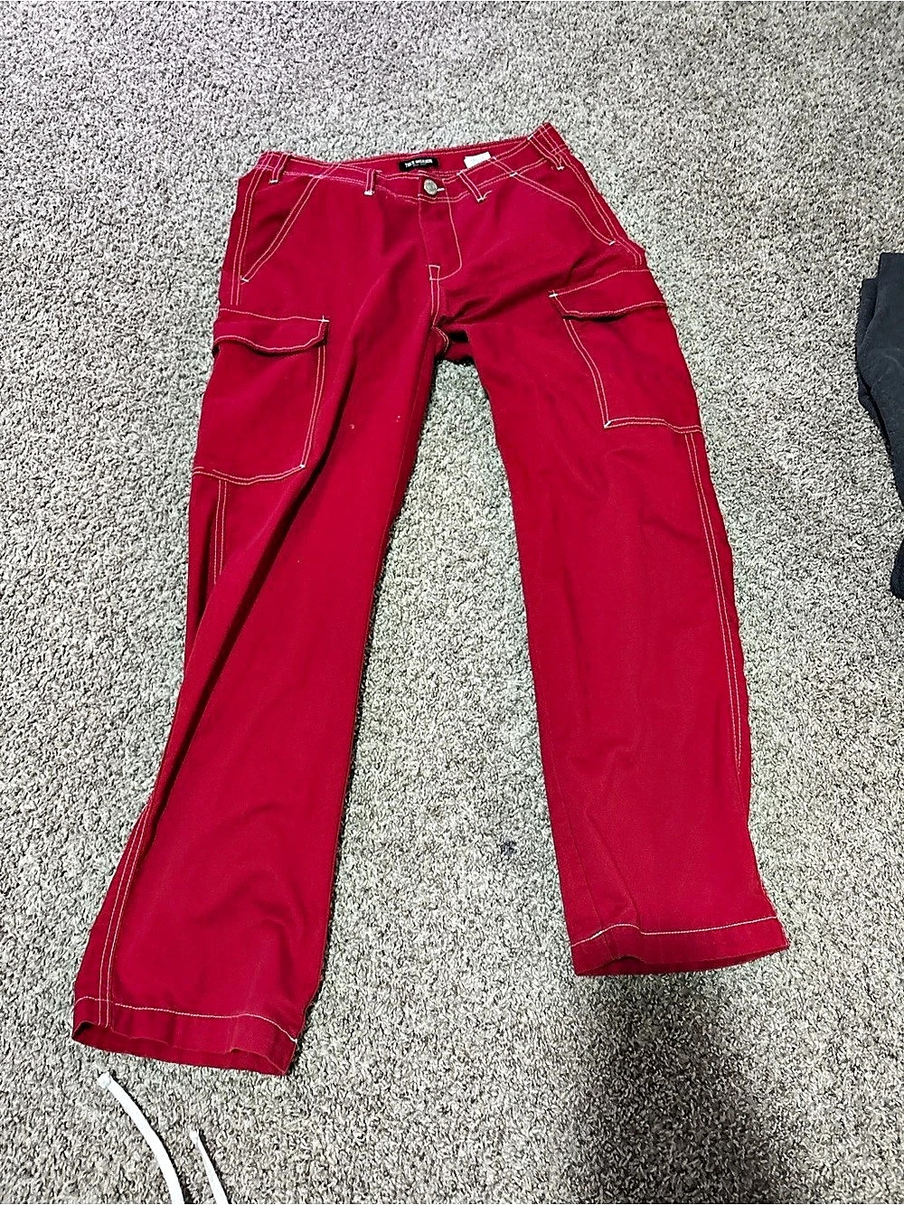 True Religion Red Cargo Pants